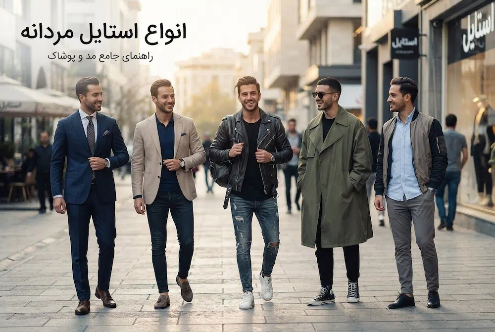 راهنمای انواع استایل مردانه